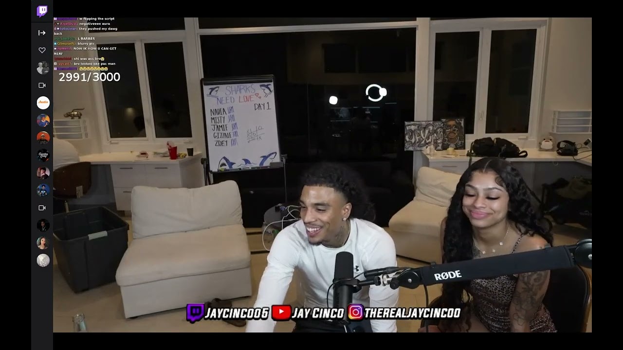 Jay Cinco & Nadia J VIBING Late Night On Stream!