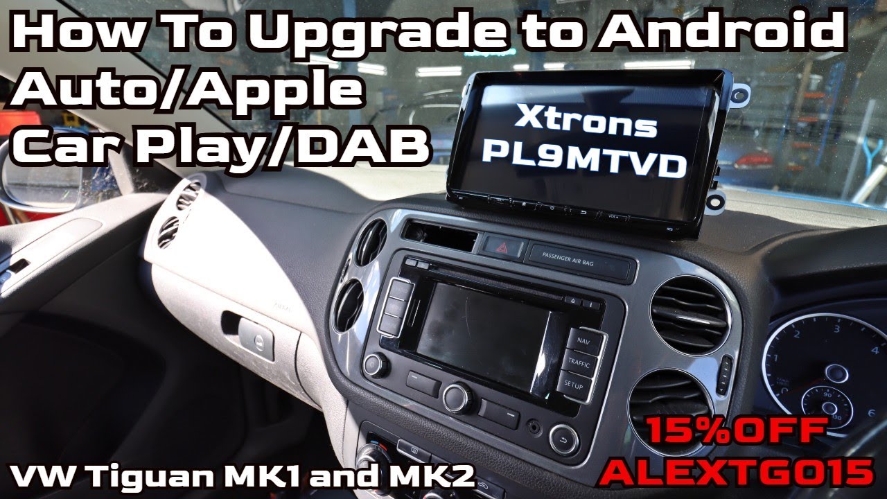 Установка блока управления VW Tiguan Xtrons PL9MTVD. Android Auto и Apple CarPlay для VW Tiguan
