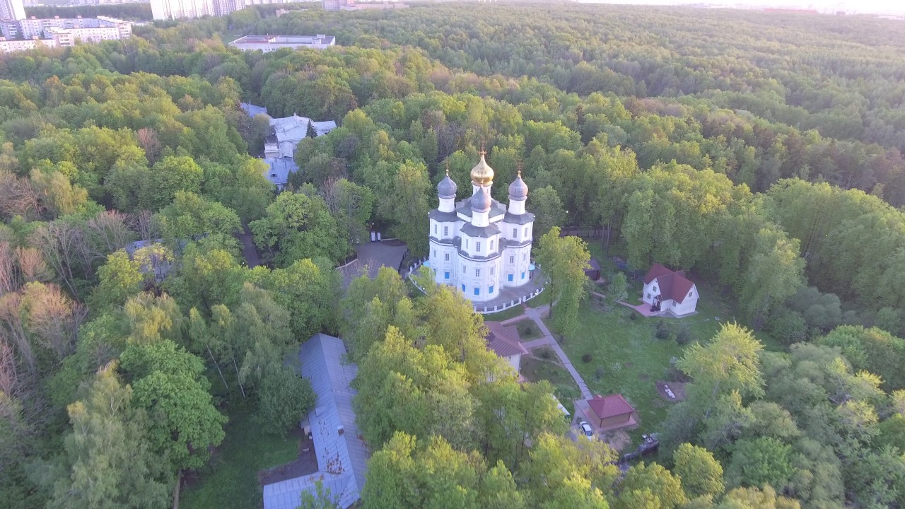 DJI Phantom 4 Nice evening Moscow 4K Footage