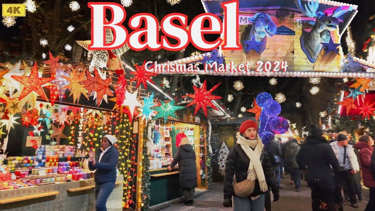 🇨🇭Basel Switzerland – Die schönsten Weihnachtsmarkt 2024/4K Walking tour