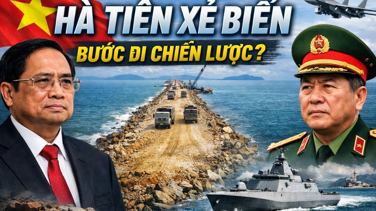 ĐƯỜNG VƯỢT BIỂN HÀ TIÊN LỘ DIỆN THẦN TỐC GẦN 5KM ĐÁNH THẲNG RA BIỂN LỚN, VIỆT NAM TOAN TÍNH ĐIỀU GÌ