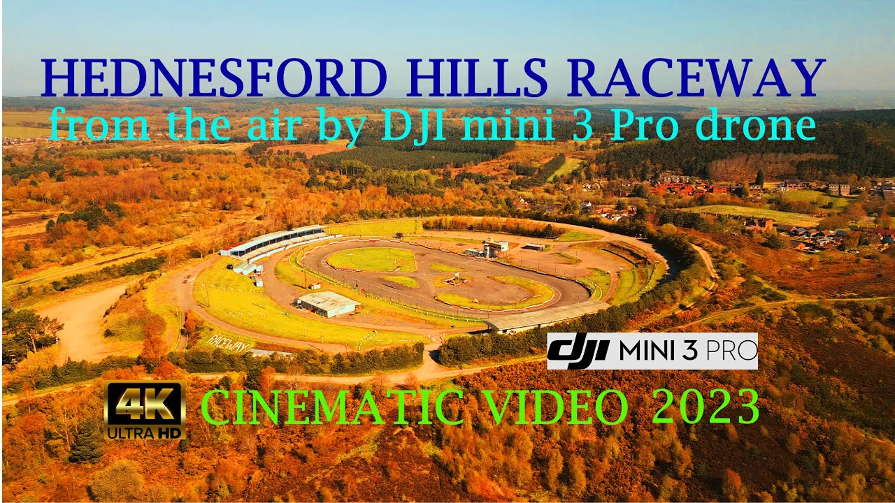 Hednesford Hills Raceway, Staffordshire from the air by DJI mini 3 Pro  2023