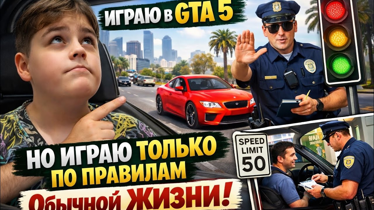 Играю В GTA 5,НО ТОЛЬКО По ПРАВИЛАМ Обычной ЖИЗНИ! 