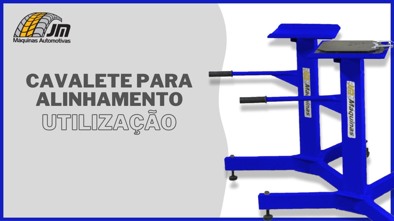 Utilização Cavaletes para Alinhamento no Elevador - JM Máquinas