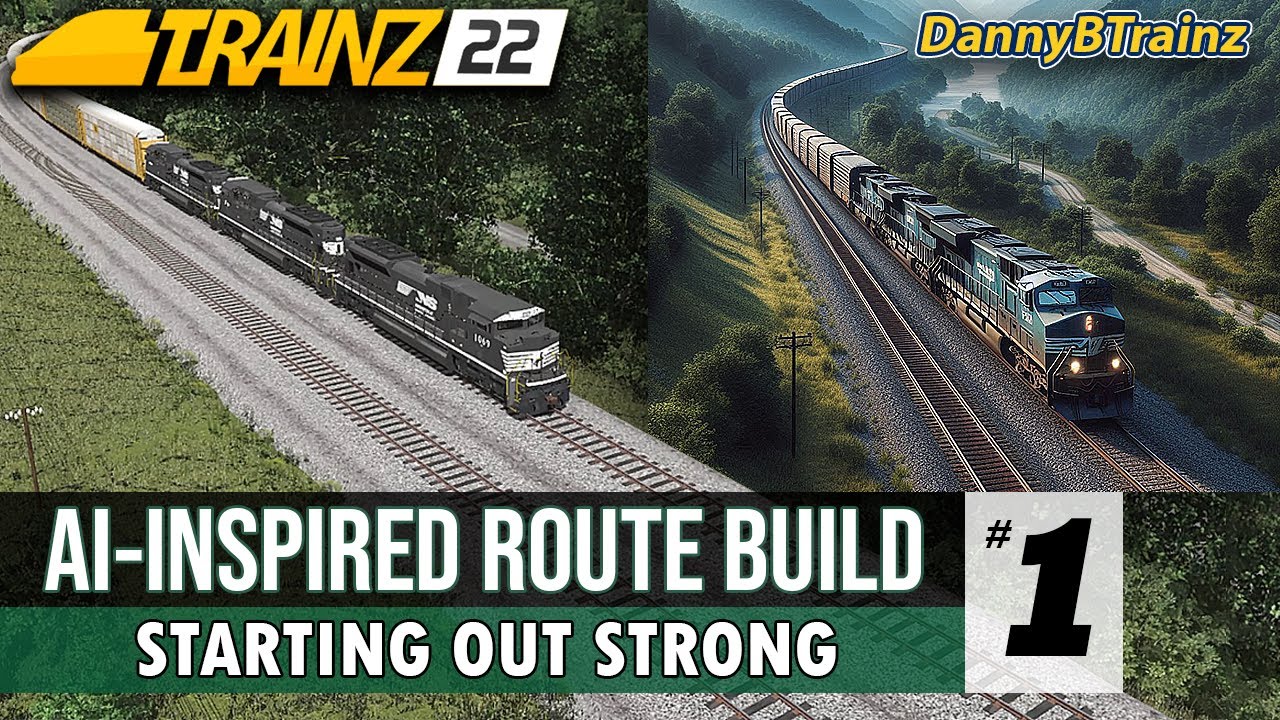 Я использовал ИИ для построения нового маршрута в Trainz 22! (Эпизод 1) | DannyBTrainz — Удачное ...