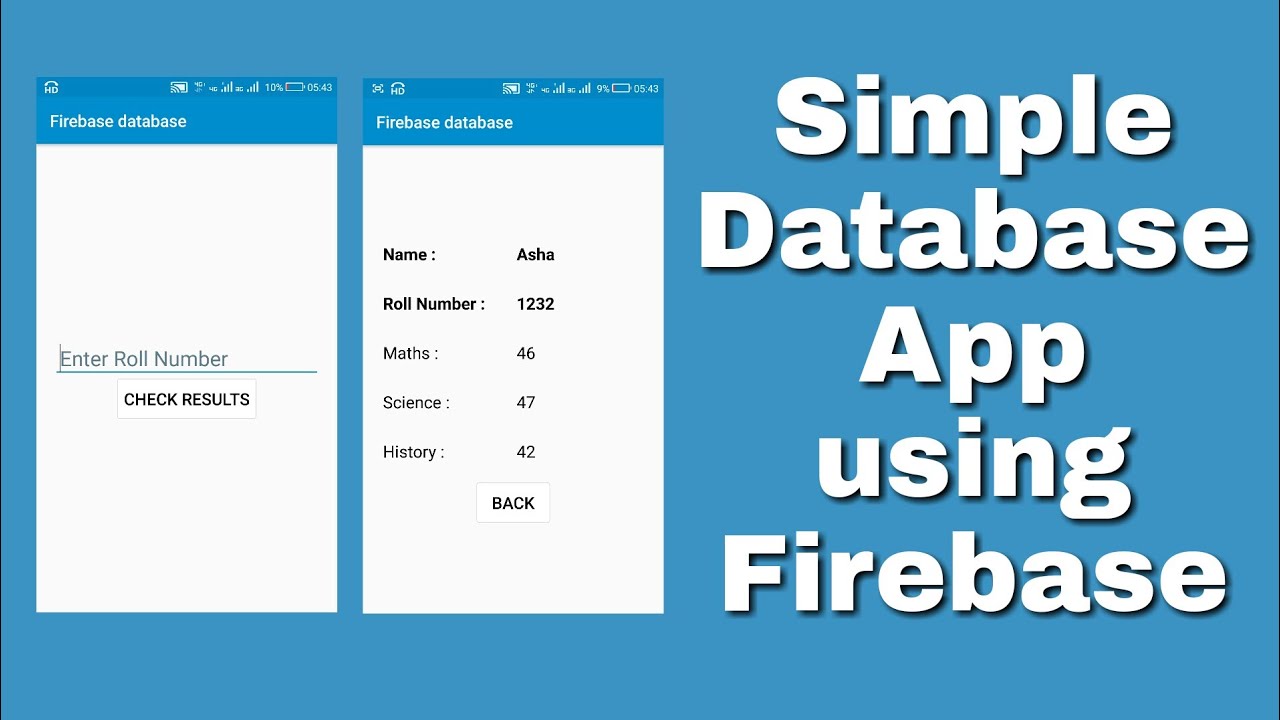 Simple database app using Firebase and json in Sketchware