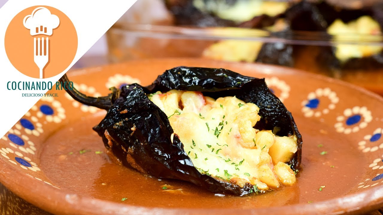 Chiles Anchos Rellenos SIN CAPEAR