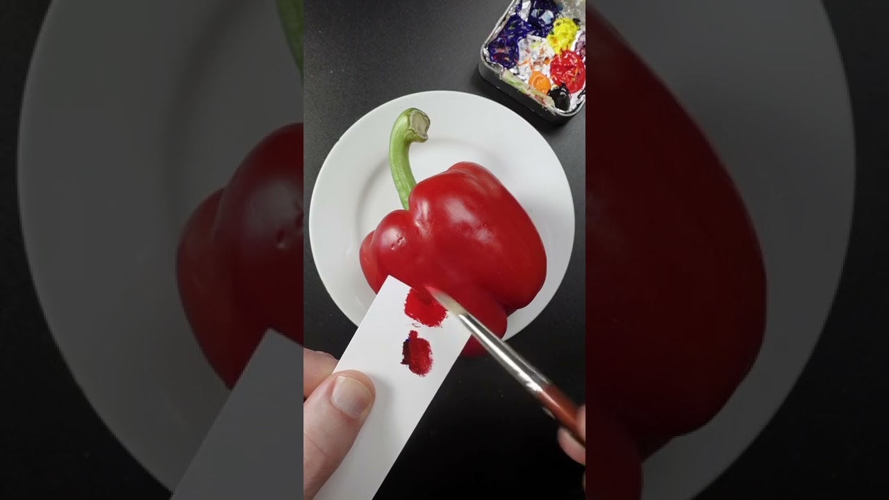 🌶 Pyrrole Red Almost Matches the Color of This Red Bell Pepper Right From the Tube!