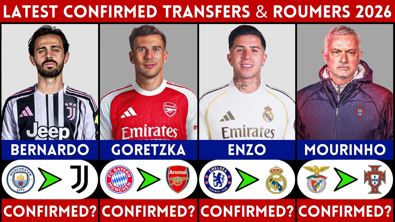 🚨 LATEST CONFIRMED TRANSFER AND RUMOURS 2026 | MOURINHO, ENZO, BERNARDO, GORETZKA.......