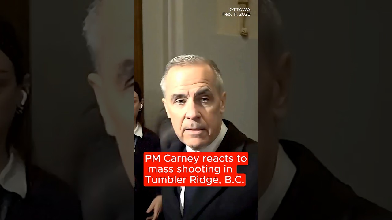 PM Carney reacts to mass shooting in Tumbler Ridge, B.C.