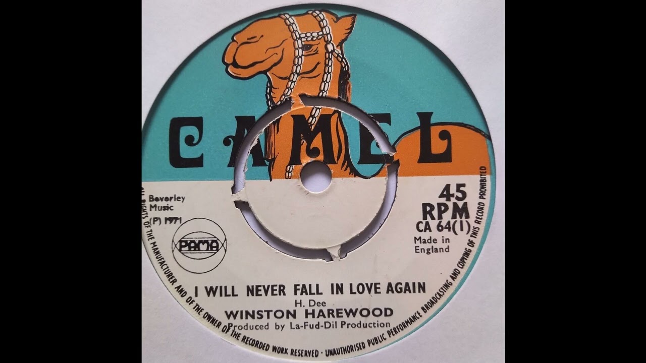 Winston Heywood - I Will Never Fall In Love Again - Camel 7inch 1971