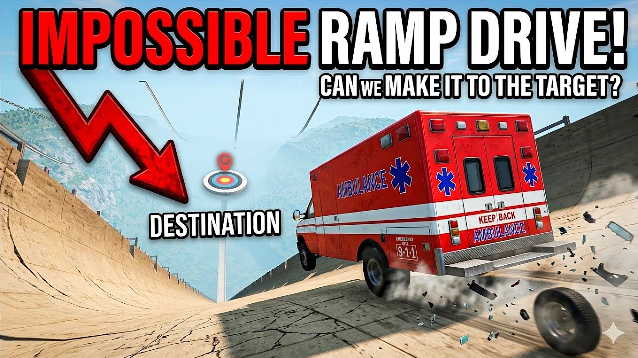 Can an AMBULANCE survive the IMPOSSIBLE 1,000ft Sky Ramp?