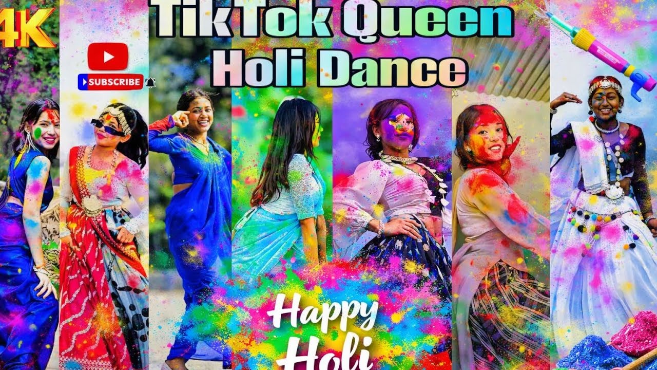 👑 TikTok Queen ka Holi Special Dance 💃🌈 | Happy Holi 2026 🎨✨
