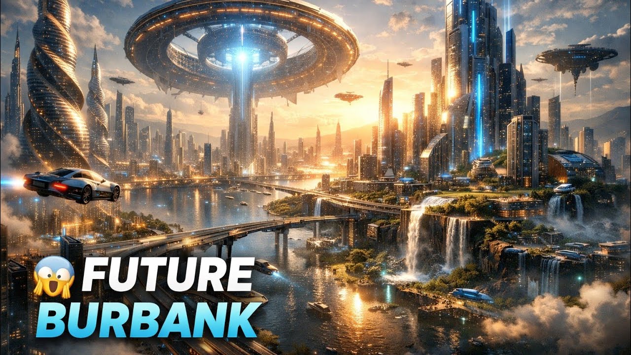 This Is Burbank City in the Future 😱 | Ultra-Realistic Sci-Fi Transformation
