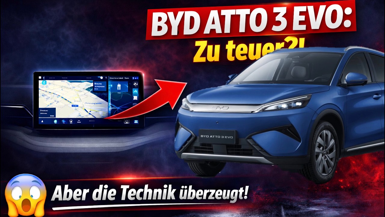 Zu teuer für die Klasse? BYD Atto 3 EVO überrascht mit brutal guter Technik und hohem PREIS!