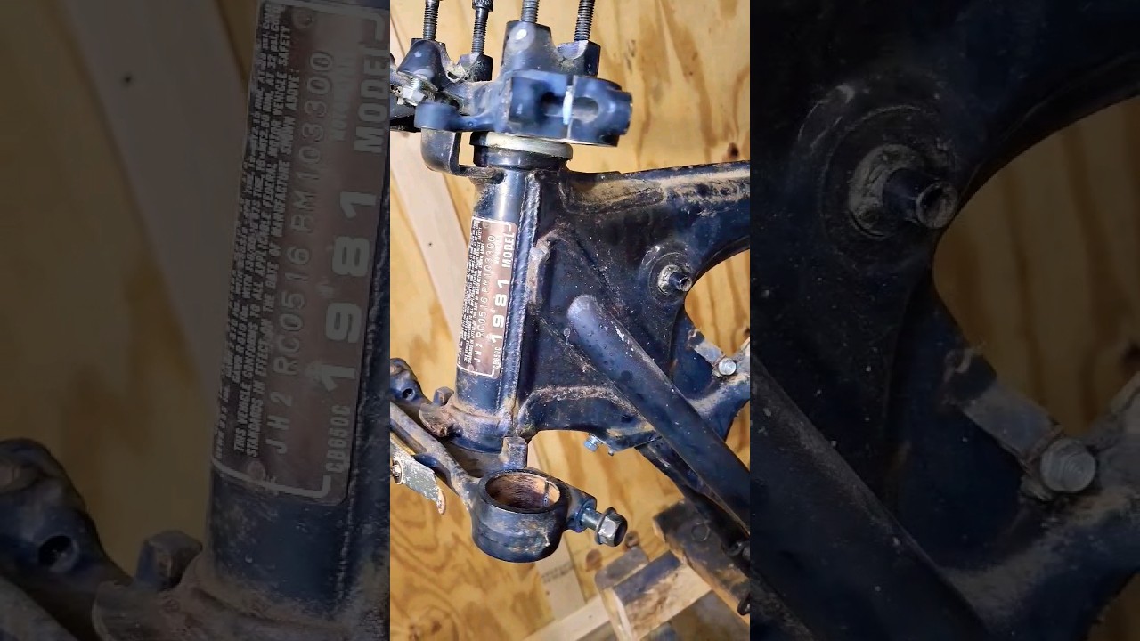 Rusted Frame Repair. Vintage Motorcycle. #honda #motorcycle #diy #restoration