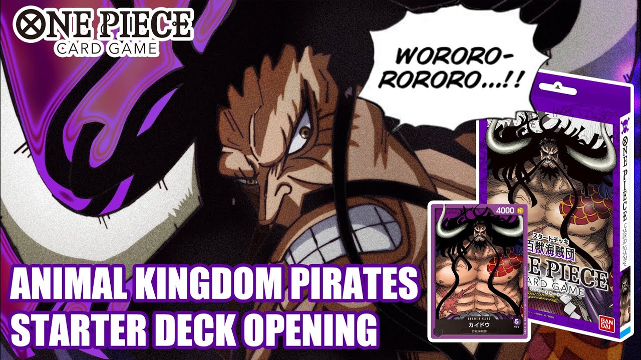 ANIMAL KINGDOM PIRATES STARTER DECK OPENING | ONE PIECE CARD GAME