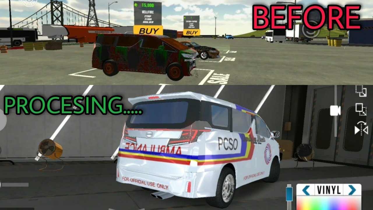 funny🤣rebuilding dirty toyota vellfire car parking multiplayer roleplay new update