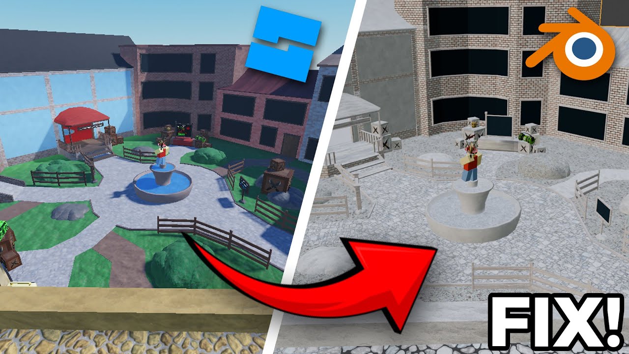 ИСПРАВЛЕНИЕ текстур карт Roblox Studio для Blender (простое руководство по экспорту)
