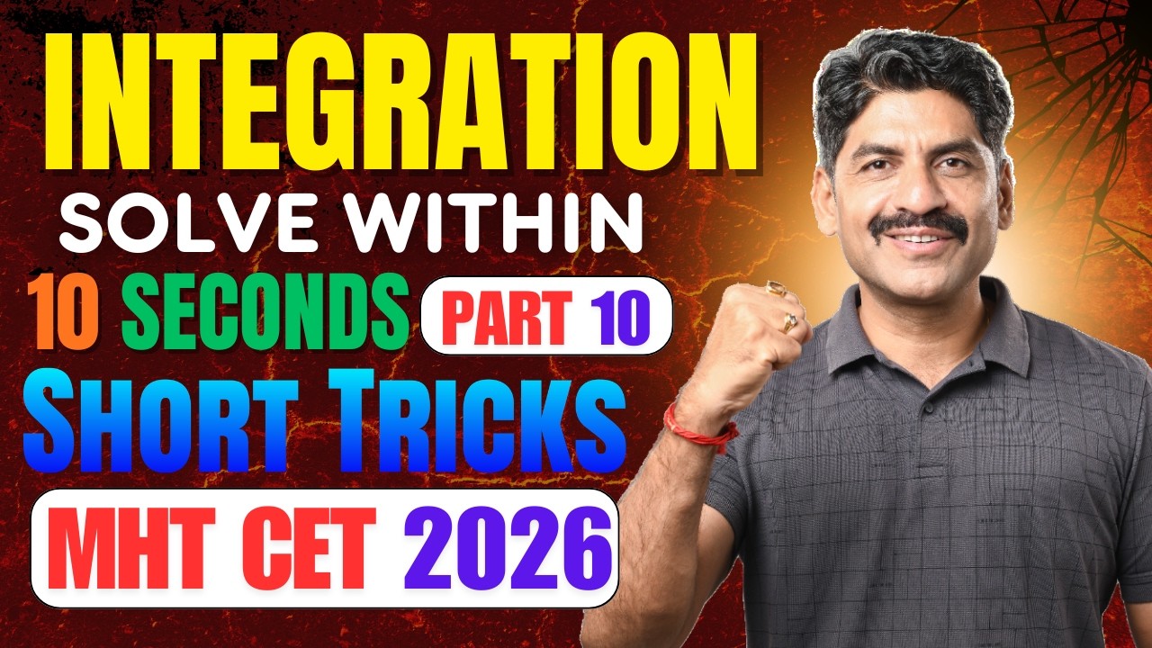 Solve Integration In 10 Sec | Short Tricks For Integration| Part 10| Sahyadri Tutorials | Mahesh Sir