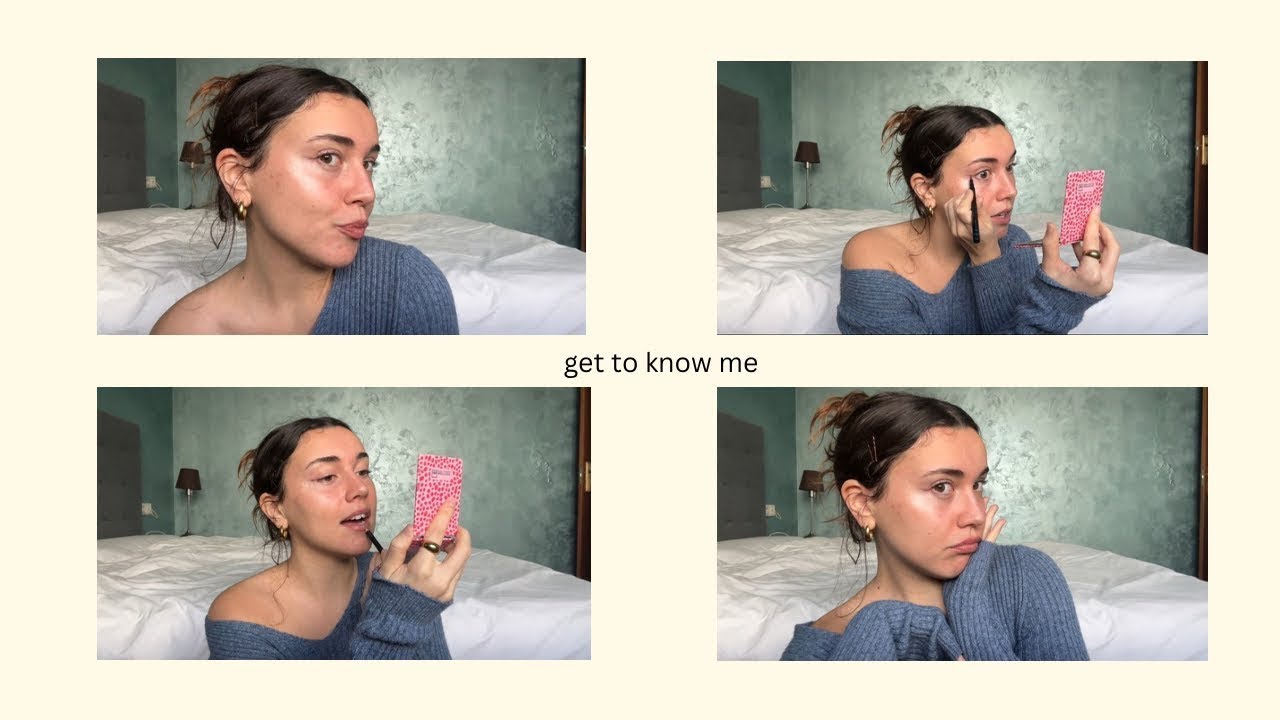 no base makeup routine + get to know me 