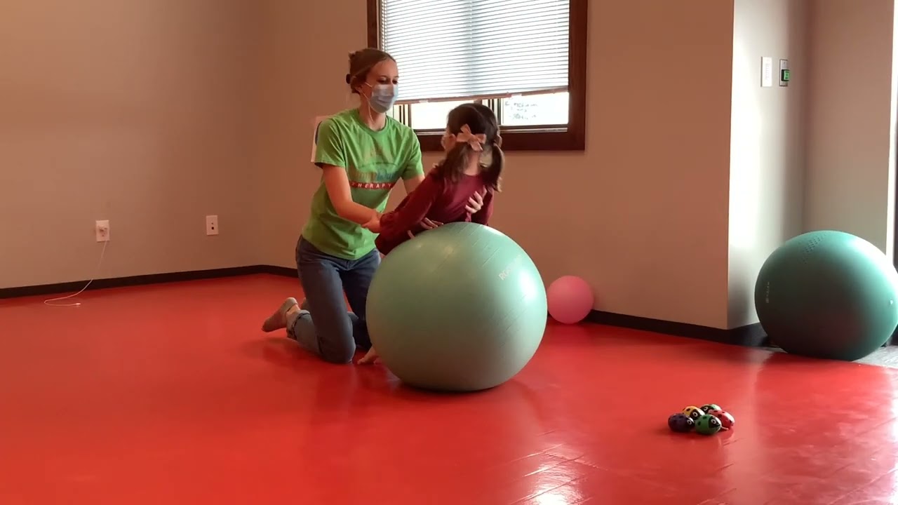 At Home Therapy Ball Activities