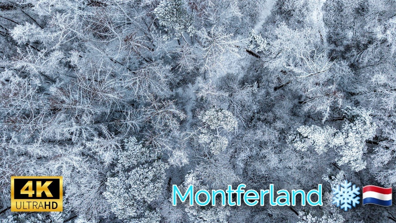 MONTFERLAND WITH SNOW 🇳🇱❄️☃️ by DRONE - 4K [Ultra HD]