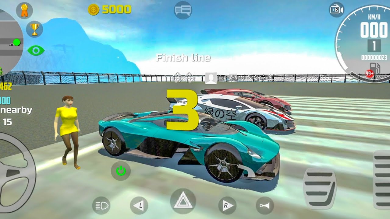 Car Simulator 2 | 400m Race | Aston Martin Valkyrie VS 2 Lamborghini Veneno | Upgraded | Top Speed