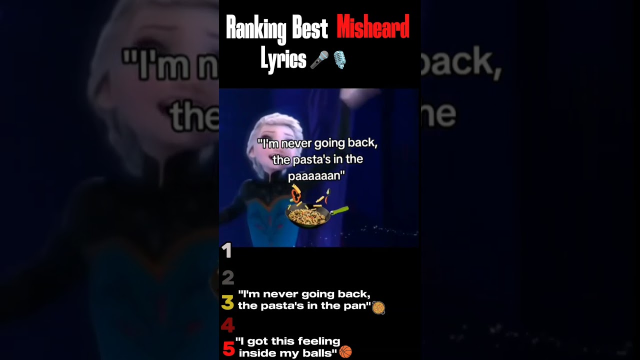 Top 5 Funniest Misheard Lyrics Ever!#MisheardLyrics #Top5 #FunnyMusic #LyricFails #MusicHumor
