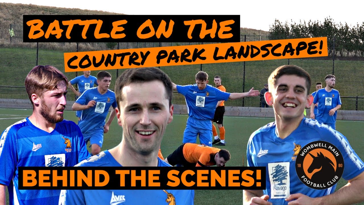 FOOTBALL BATTLE ON THE COUNTRY PARK LANDSCAPE!