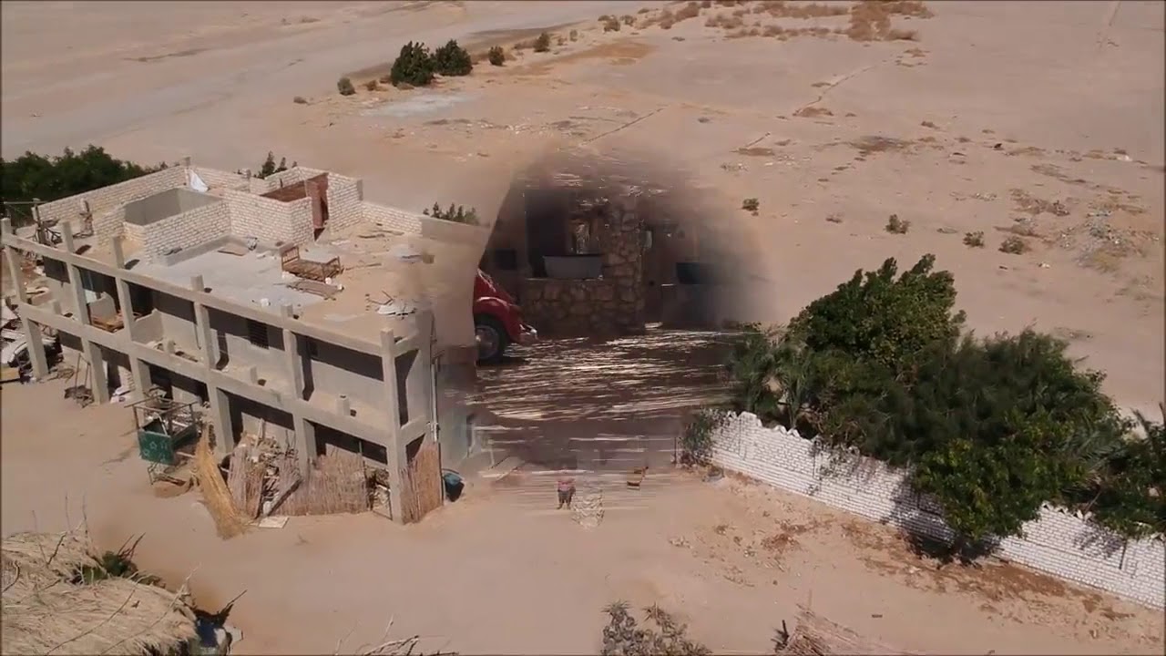 Wüstentierheim Bluemoon Animal Center in Ägypten aus der Luft