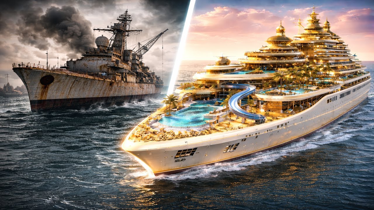 How a $100,000 Abandoned Warship Became a $1 Billion Gold-Plated Floating Palace