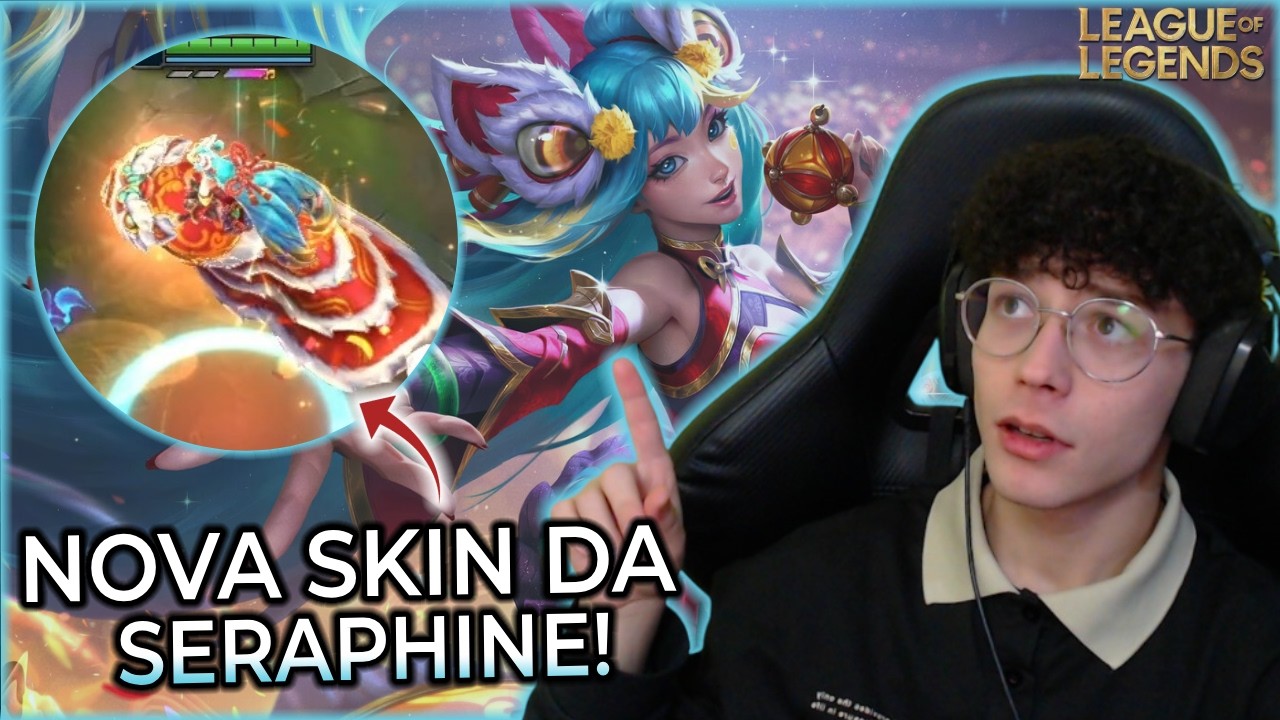 ESSA SKIN ESTÁ LINDA, SOLTANDO ROJÕES NOS INIMIGOS! - Seraphine Suporte Gameplay - League Of Legends