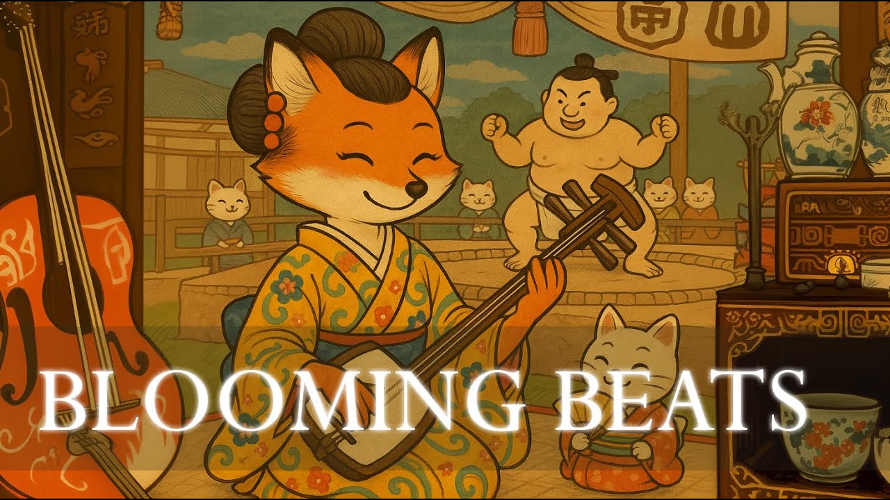【和風BGM】Shamisen Japanese Modern &times; Chill Beats &ndash; Blossom Flow🌸