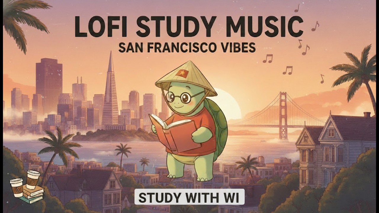 Study With Wi – San Francisco ☁️ Lofi Study Music for Focus