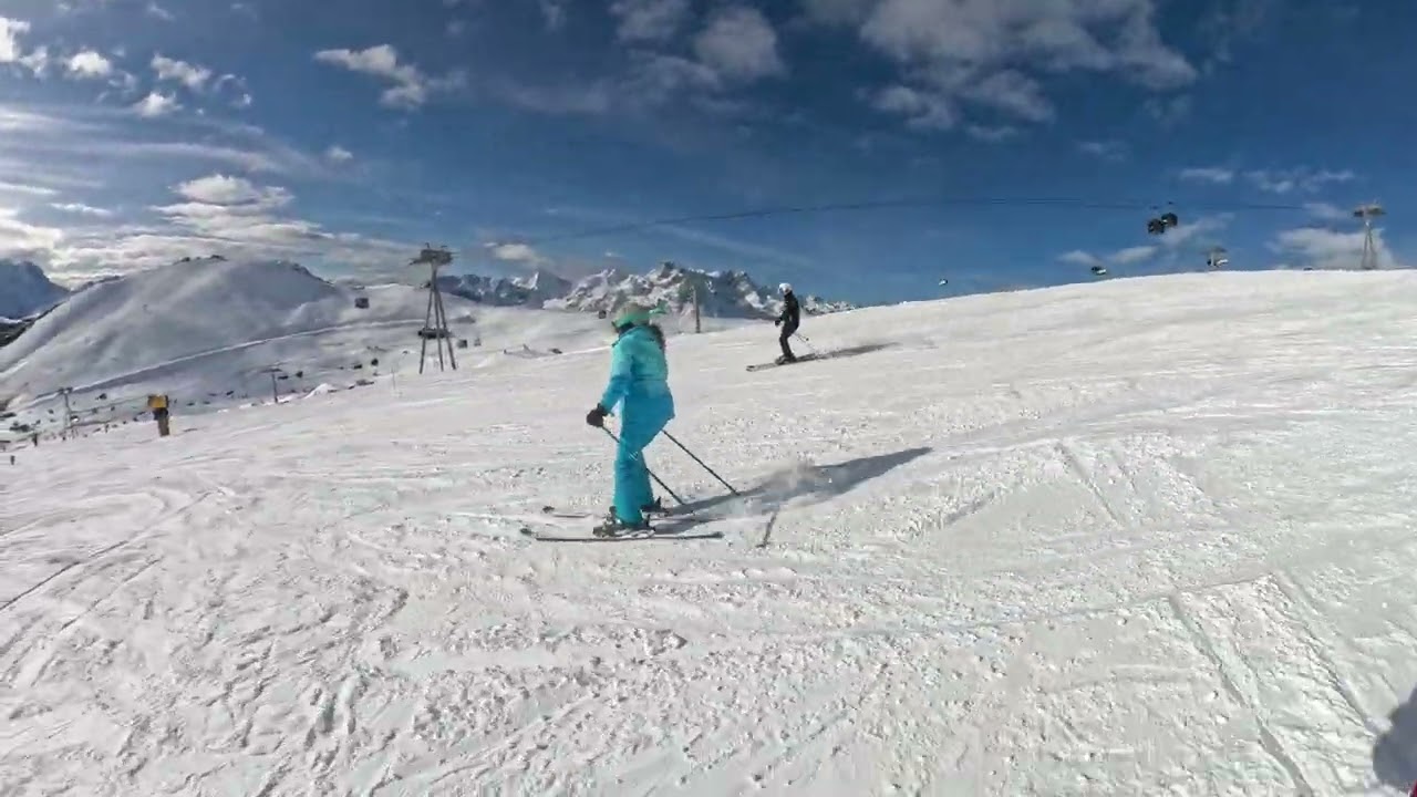 Stella ski shorts turns Alpe d'Huez fev 4 26