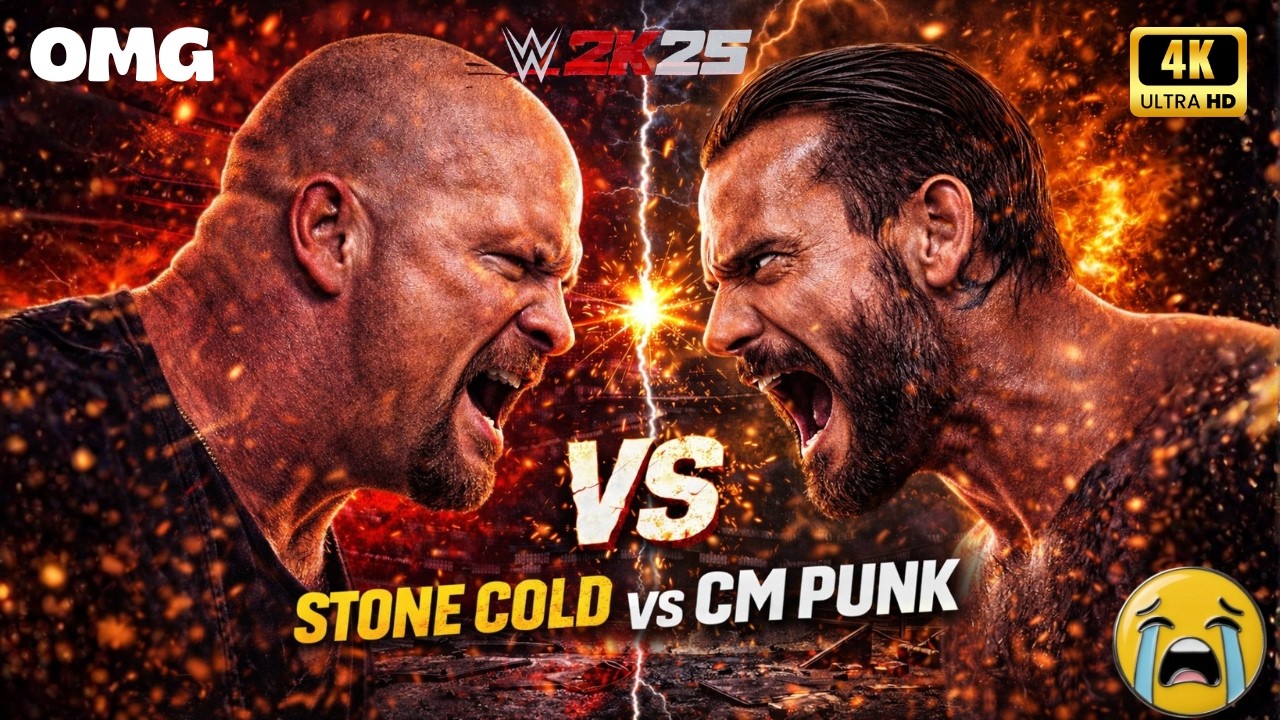 WWE 2K25: Stone Cold vs CM Punk Dream Match Showdown
