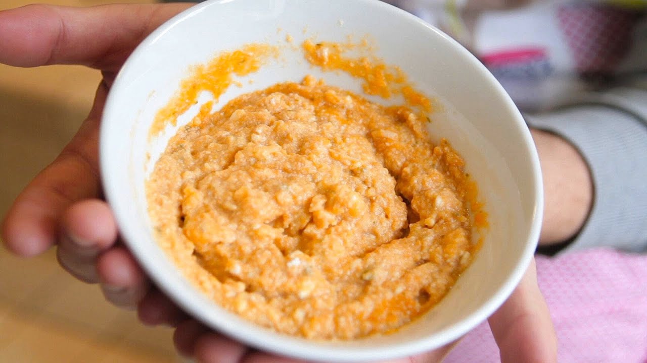 Yams Ricotta baby food recipe +6M