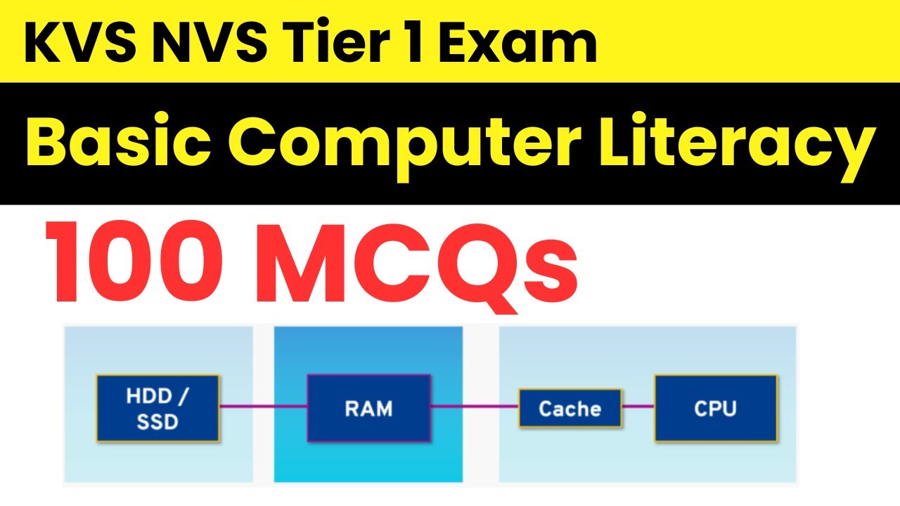 KVS NVS Computer 100 MCQs Tier 1| Basic Computer Literacy | Most Expected Questions in 2025
