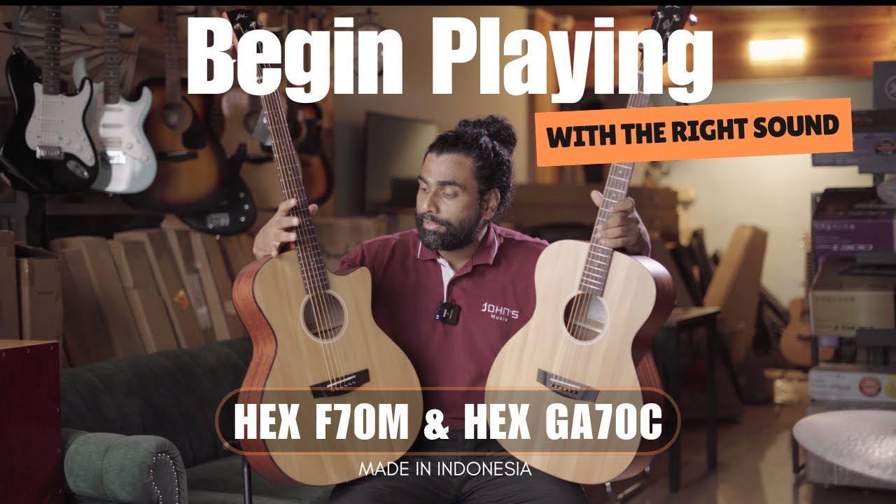Begin Playing Guitar With the Right Sound | Hex F70m & Hex GA70c | Grand auditorium vs Orchestra