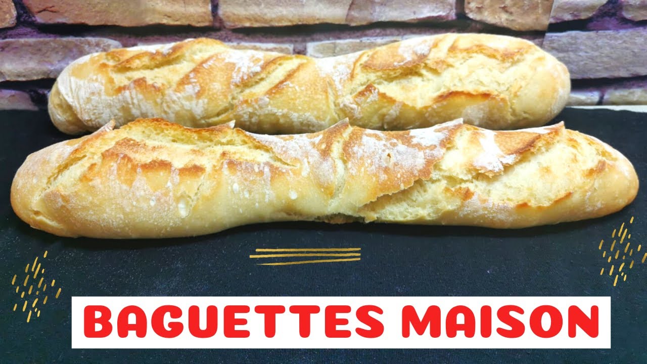 BAGUETTE MAISON CROUSTILLANTE| SANS P&Eacute;TRISSAGE /SANS ROBOT/ PAIN FACILE