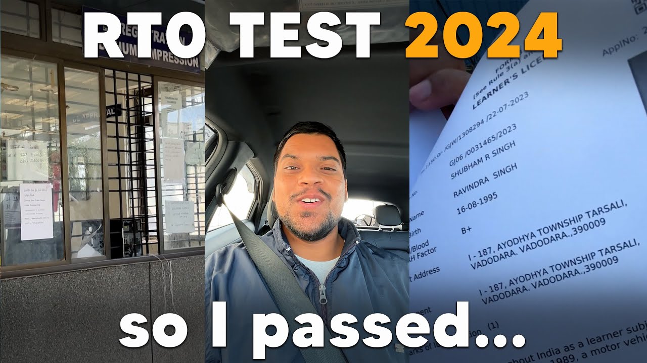 My 4 wheeler DL Test in Vadodara Darjipura RTO Track