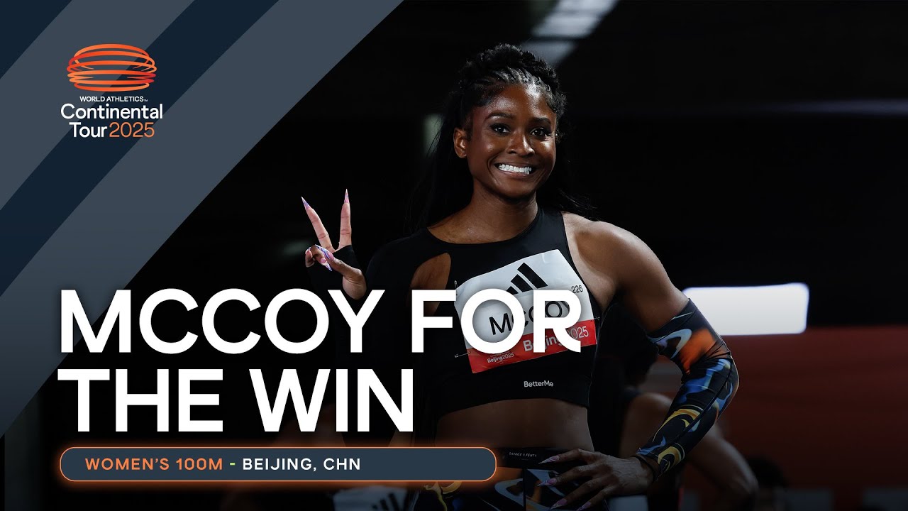 Maia McCoy rules the 100m in Beijing 🔥 | Continental Tour Gold 2025