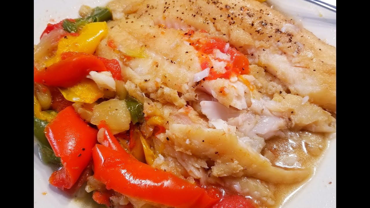 Poached Basa Fish and Vegetables.鲜美软嫩滑口的啤酒蔬菜BASA鱼.YUMMY...YUMMY...