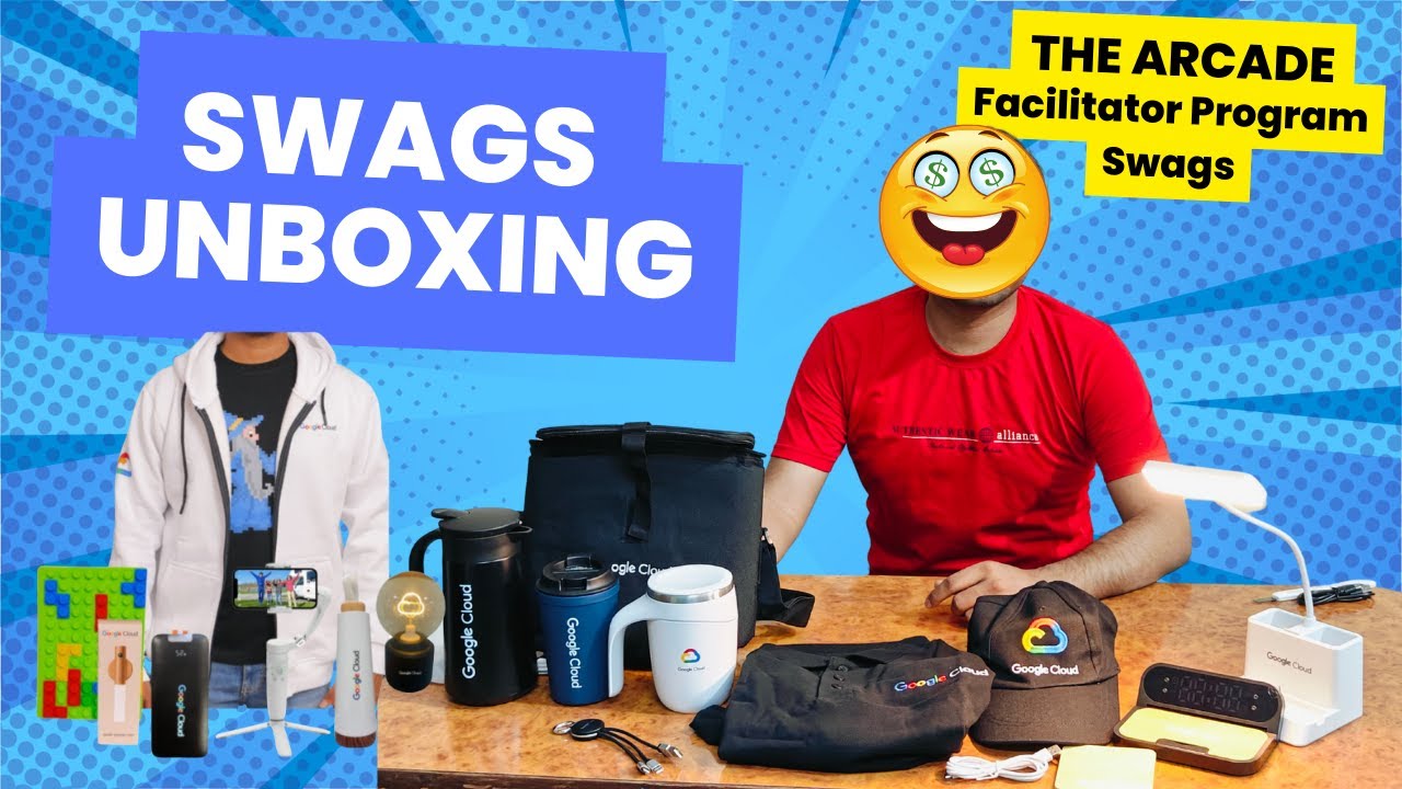 GOOGLE CLOUD ARCADE SWAGS UNBOXING 2025 | ARCADE 2025 | FACILITATOR PROGRAM 2025