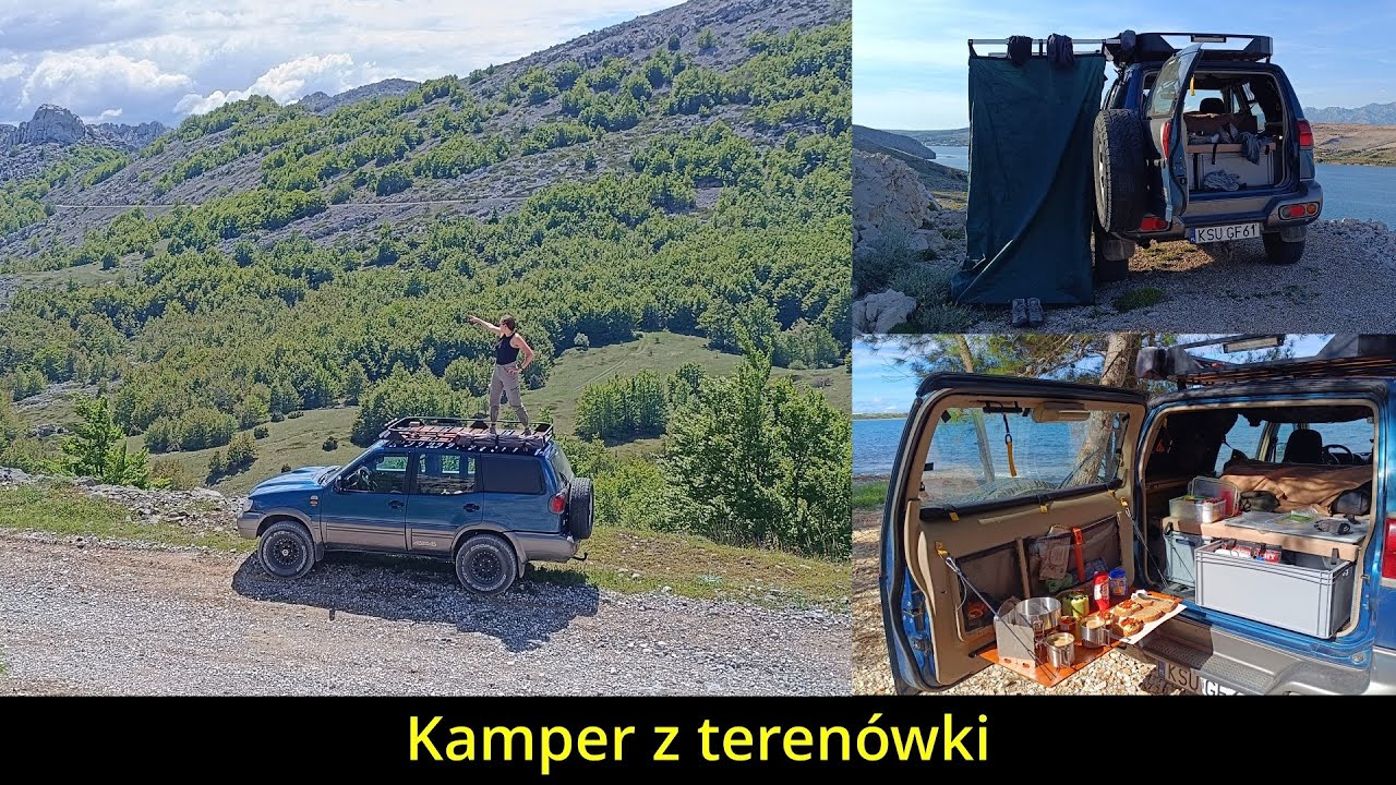 Zabudowa wyprawowa DIY do terenówki, na bazie Nissan Terrano 2. Czyli łóżko, kuchnia i prysznic.