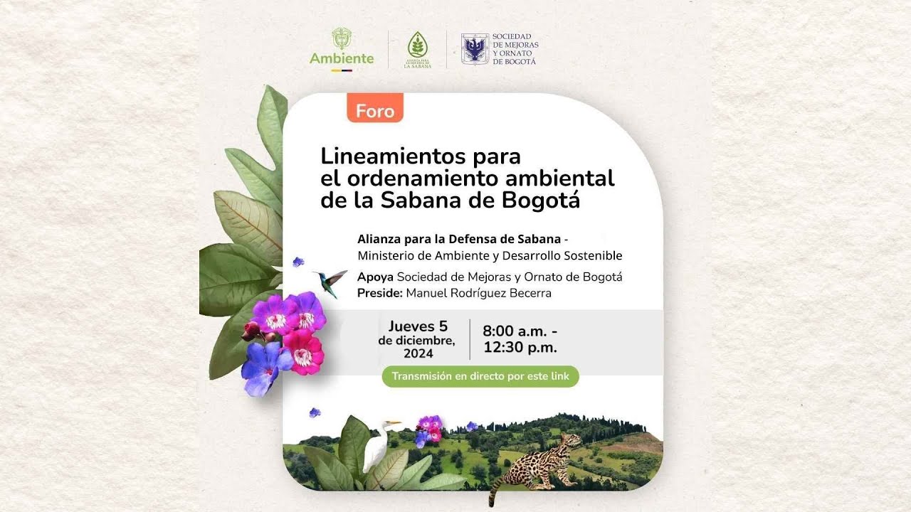 Lineamientos para el ordenamiento ambiental de la Sabana de Bogotá