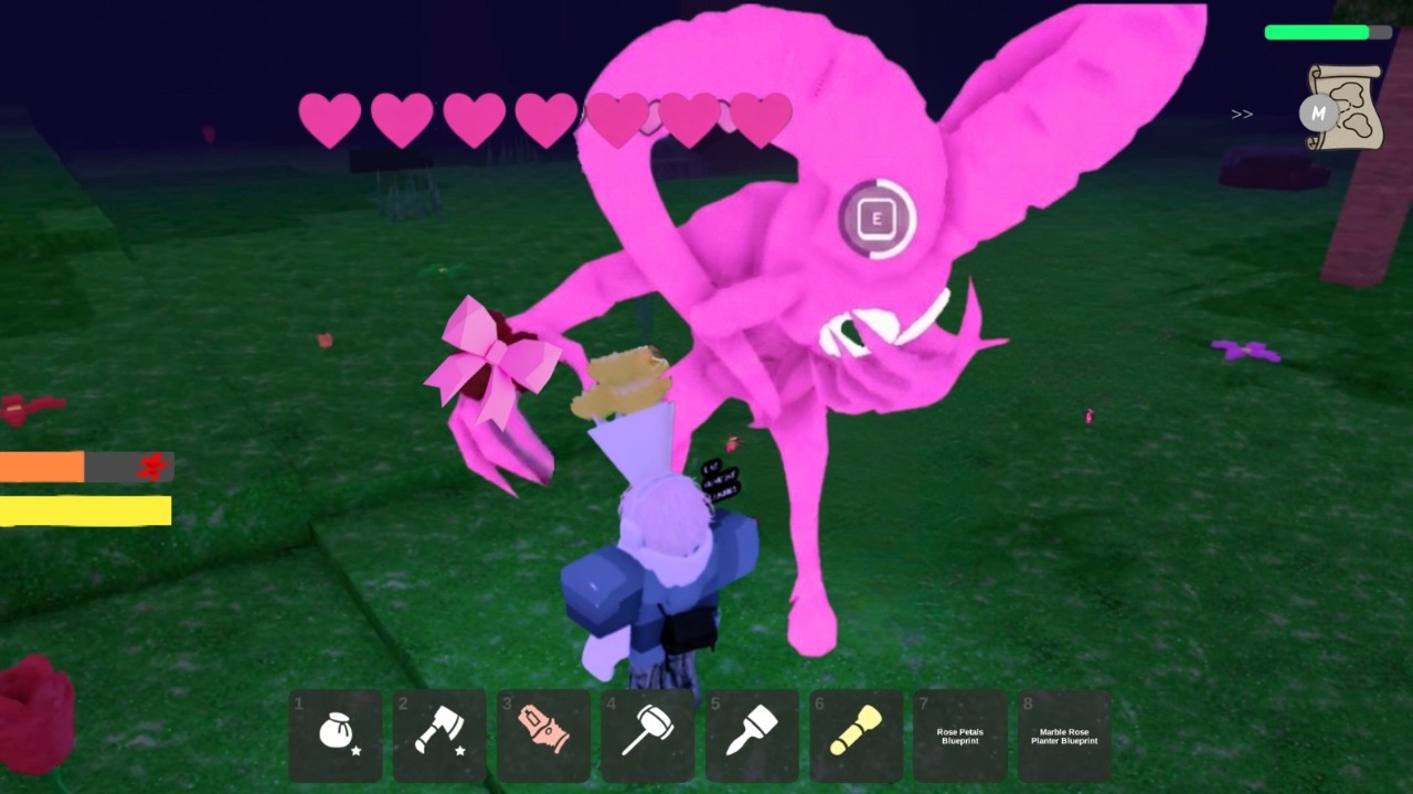 Can I Give The RAM a Bouquet in 99 nights in the forest ROBLOX
