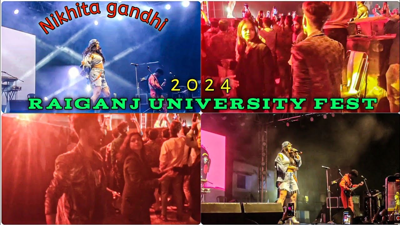 Raiganj University fest 2024 | Nikhita gandhi | Badsha vlogs