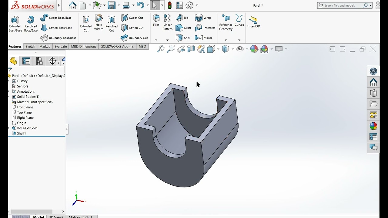 Creating Pump cover using SolidWorks